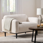 Alba Tufted Loveseat, angled view