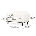 Alba Tufted Loveseat, leg detail