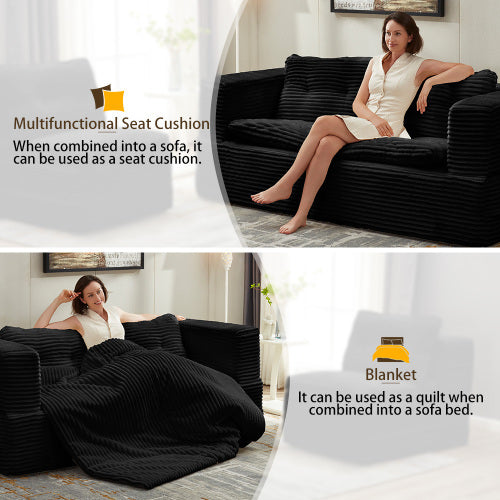 Ilkley sofa bed with the chaise repositioned