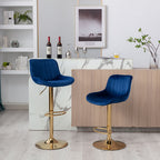 Cromer bar stools in blue