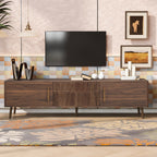 Faversham two-drawer TV stand in a walnut finish