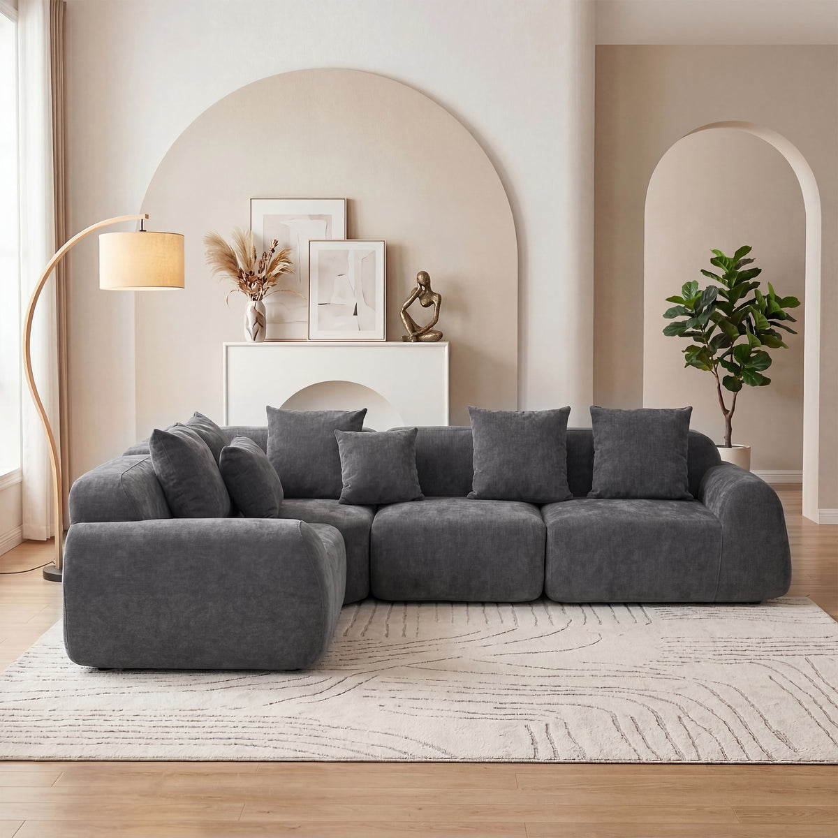 Greve sectional seen from above showing the curved plan