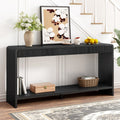 Fairford console table, black finish