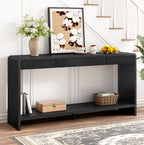 Fairford console table, black finish
