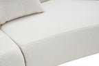 Solene Curved Sofa in a living room