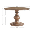 Wetherby dining table pedestal base detail
