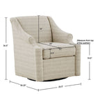 Kirkby glider chair swivel base