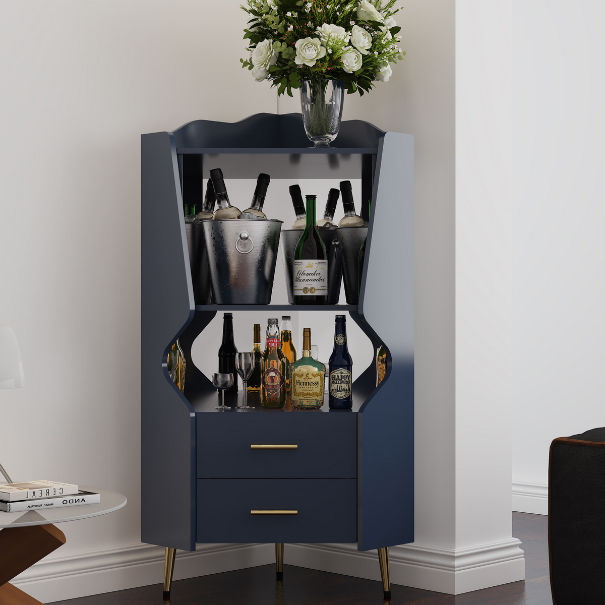 Wrexham Corner Bar Cabinet