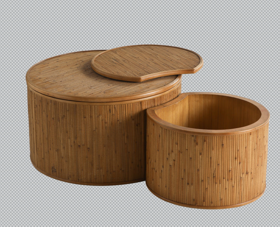 Zeller storage coffee table side profile