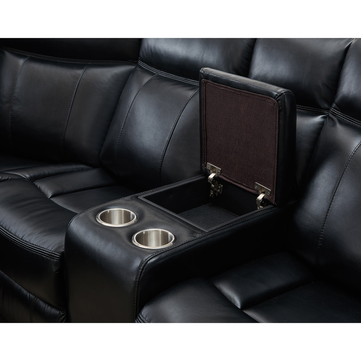 Larkin sectional wood leg detail