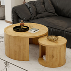 Mirren Round Nesting Tables, Set of Two