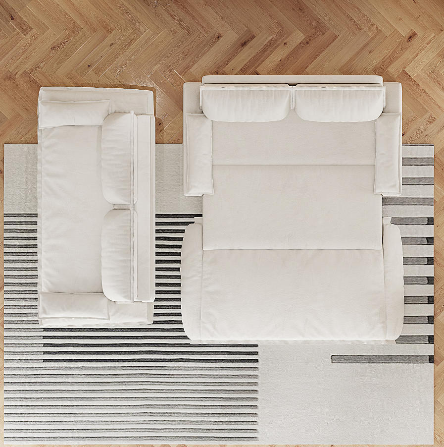 Quiron sleeper sofa in a darker colourway