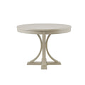 Hambleton round dining table cream timber surface