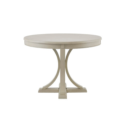 Hambleton round dining table cream timber surface