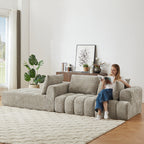Otto Chenille Sectional, seat depth