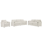 Lomond corner sofa in beige chenille, in a living room