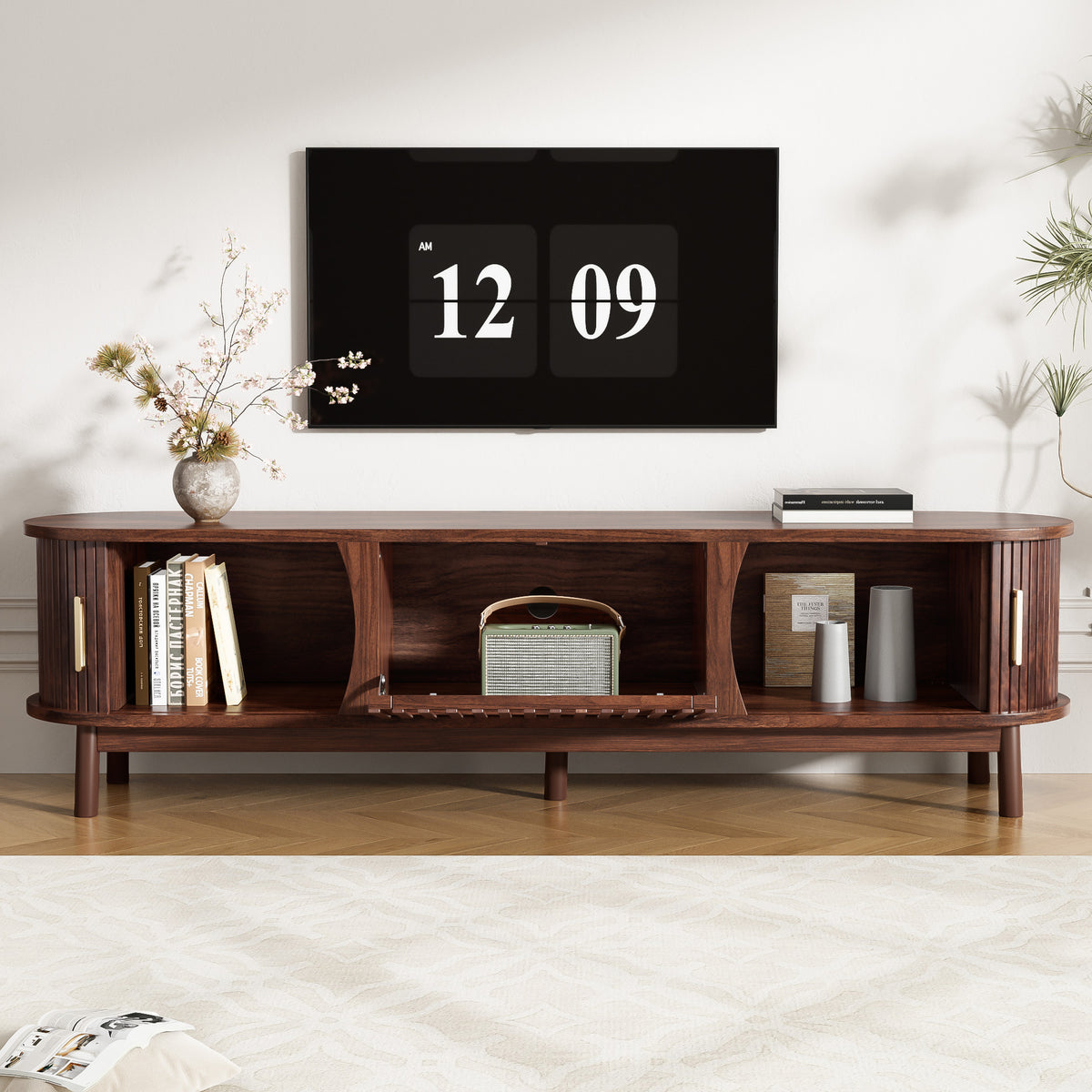 Eastleigh TV stand storage cabinet detail
