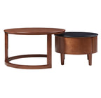Delvaux round coffee table pedestal base detail