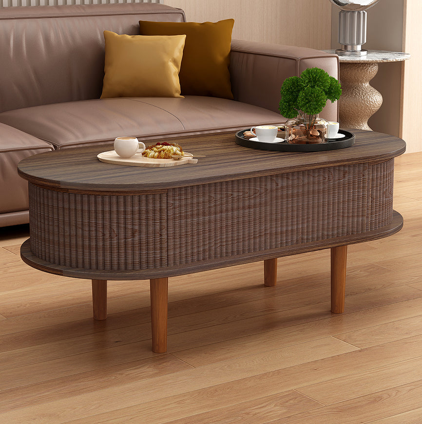 Esher coffee table hidden compartment under the lifted top