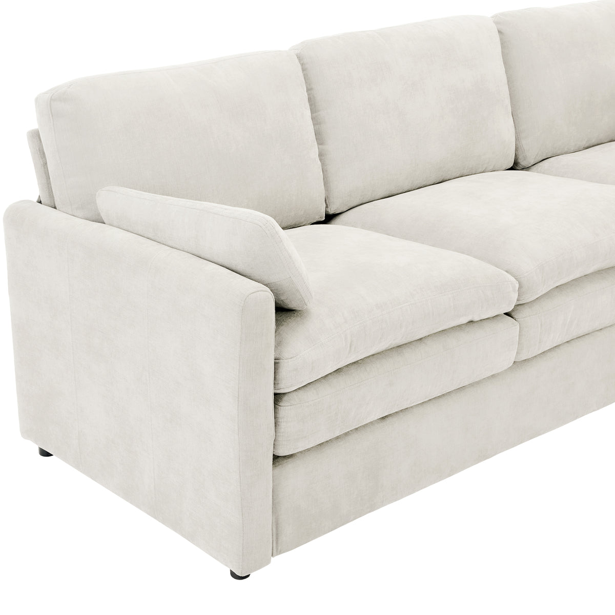 Lomond corner sofa wood leg detail