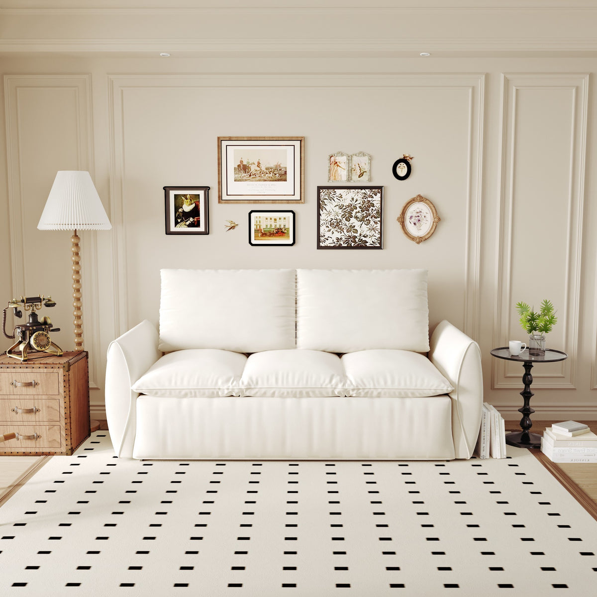 Nevis sleeper sofa folded flat as a bed