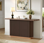 Vevey console in brown, alternate finish