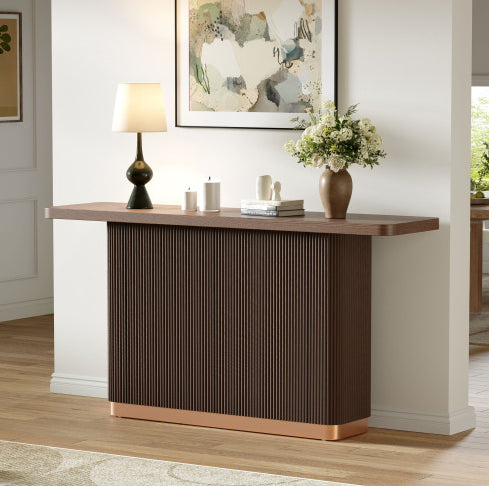 Vevey console in brown, alternate finish