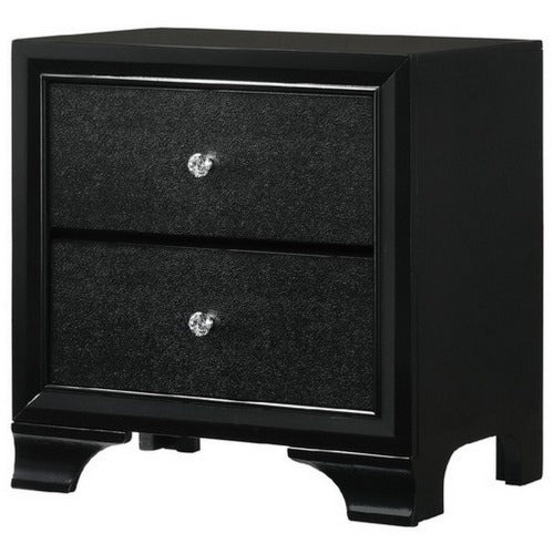 Tyneham nightstand faceted pulls detail