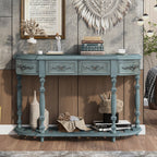 Jedburgh curved console in antique blue