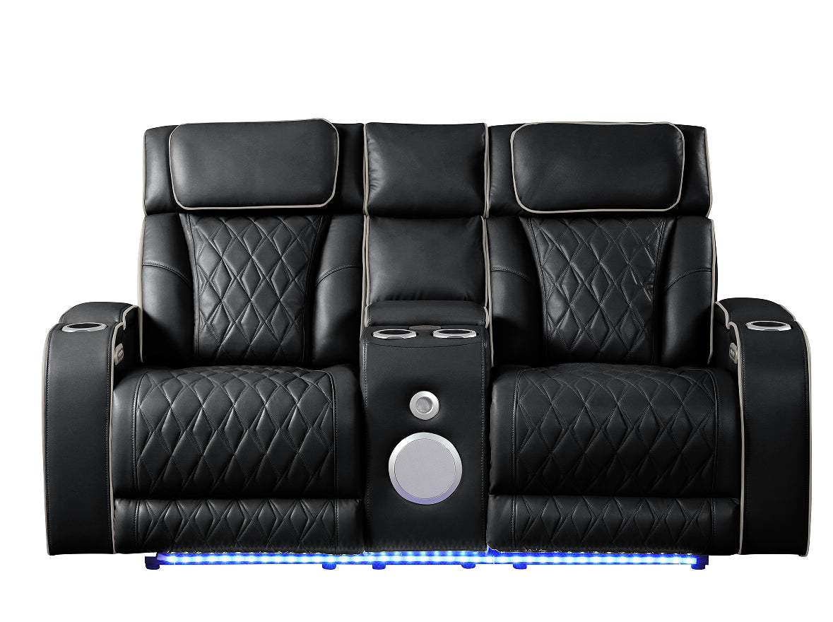 Quilon sofa with a seat reclined
