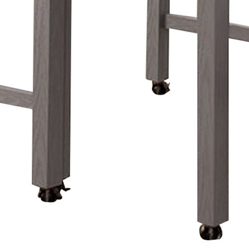 Stanmore counter-height dining table seen from above