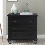 Rousdon tall nightstand in black