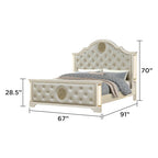 Varenna bedroom set timber finish detail