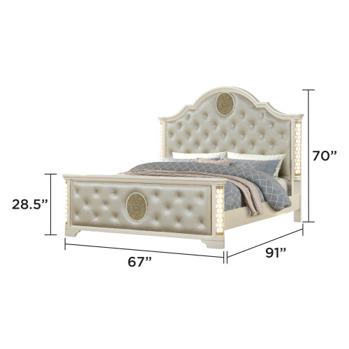 Varenna bedroom set timber finish detail