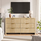 Yarmouth six-drawer sideboard in a buff finish