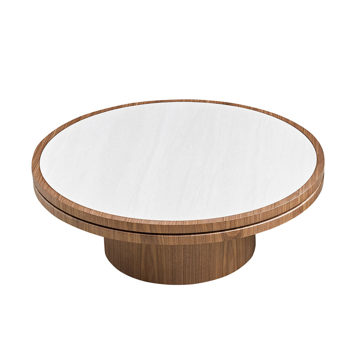 Eldin coffee table shown with the matching side table