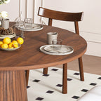 Rothbury dining set seen from above showing the round top