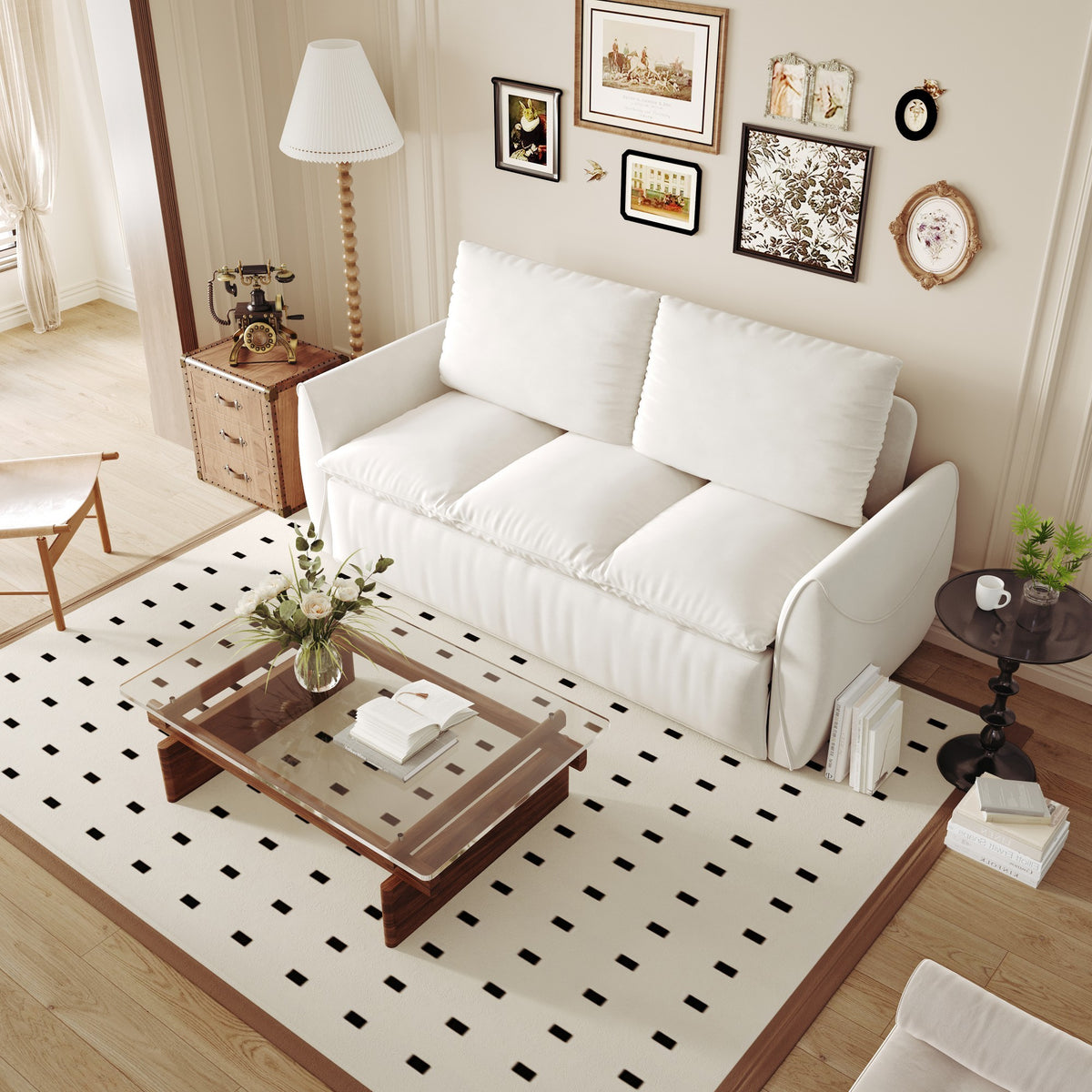 Nevis sleeper sofa in black