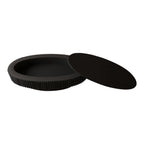 Turin oval coffee table interior storage compartment