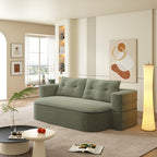 Orta floor sofa folded flat to the floor as a bed
