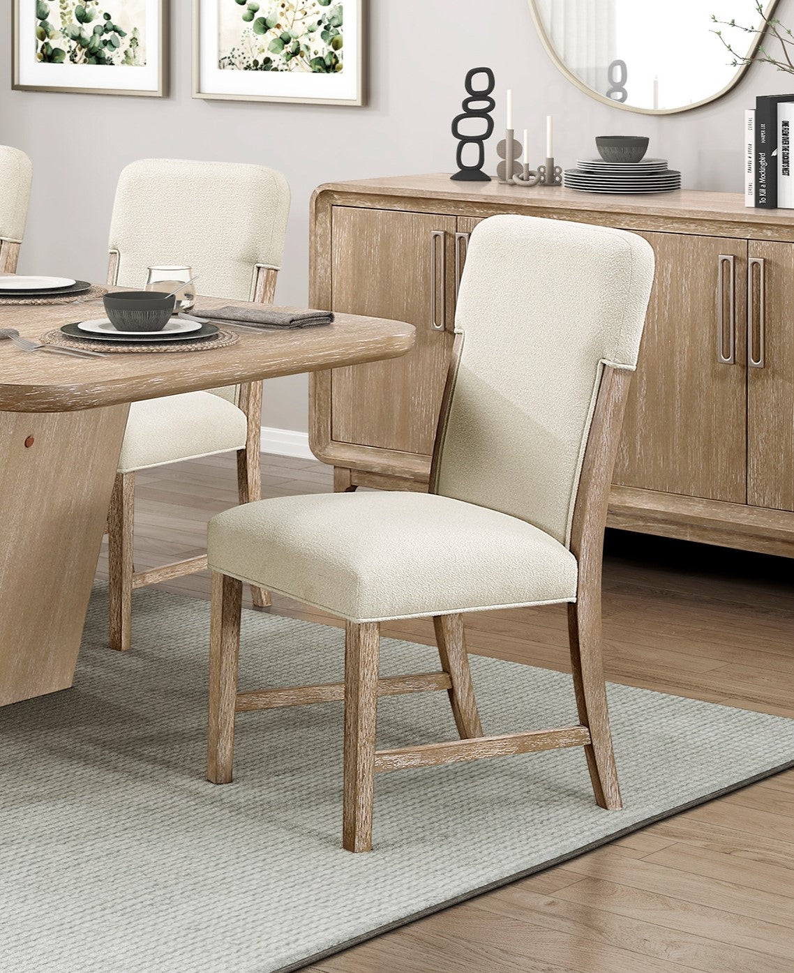 Quenza dining set, angled view