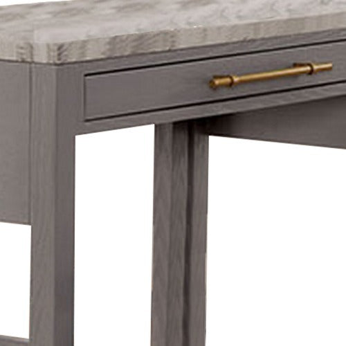 Stanmore dining table metal leg detail