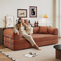 Selsey compact sleeper sofa in brown