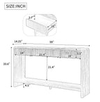 Fairford console with drawers open