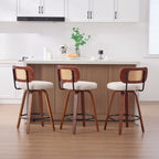 Padstow counter stool linen seat and foam cushion