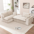 Lorne Modular Sectional, chenille texture