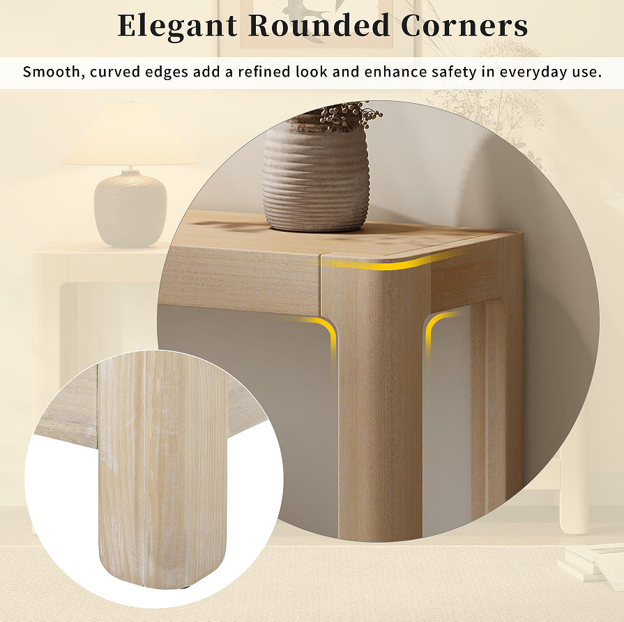 Ashby console timber and MDF surface detail