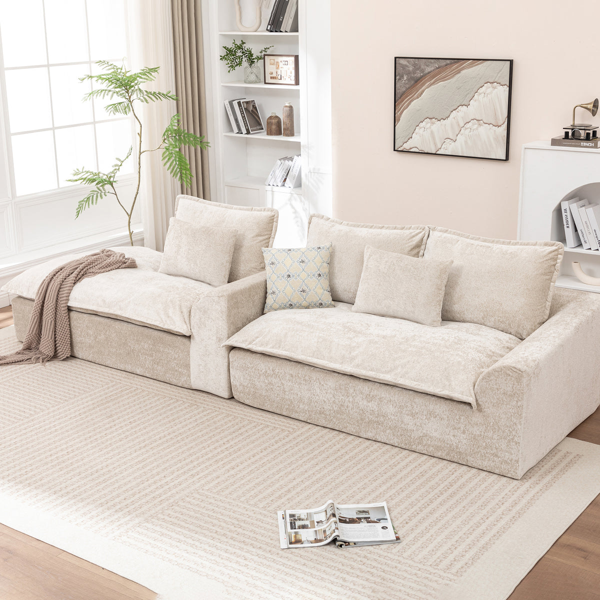 Lorne Modular Sectional in a living room