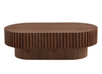 Fjord drum coffee table pedestal base detail