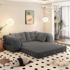 Redcar sofa folded out flat as a bed